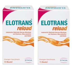 2 Packungen ELOTRANS reload Elektrolyt-Pulver mit Vitaminen -  Sparset